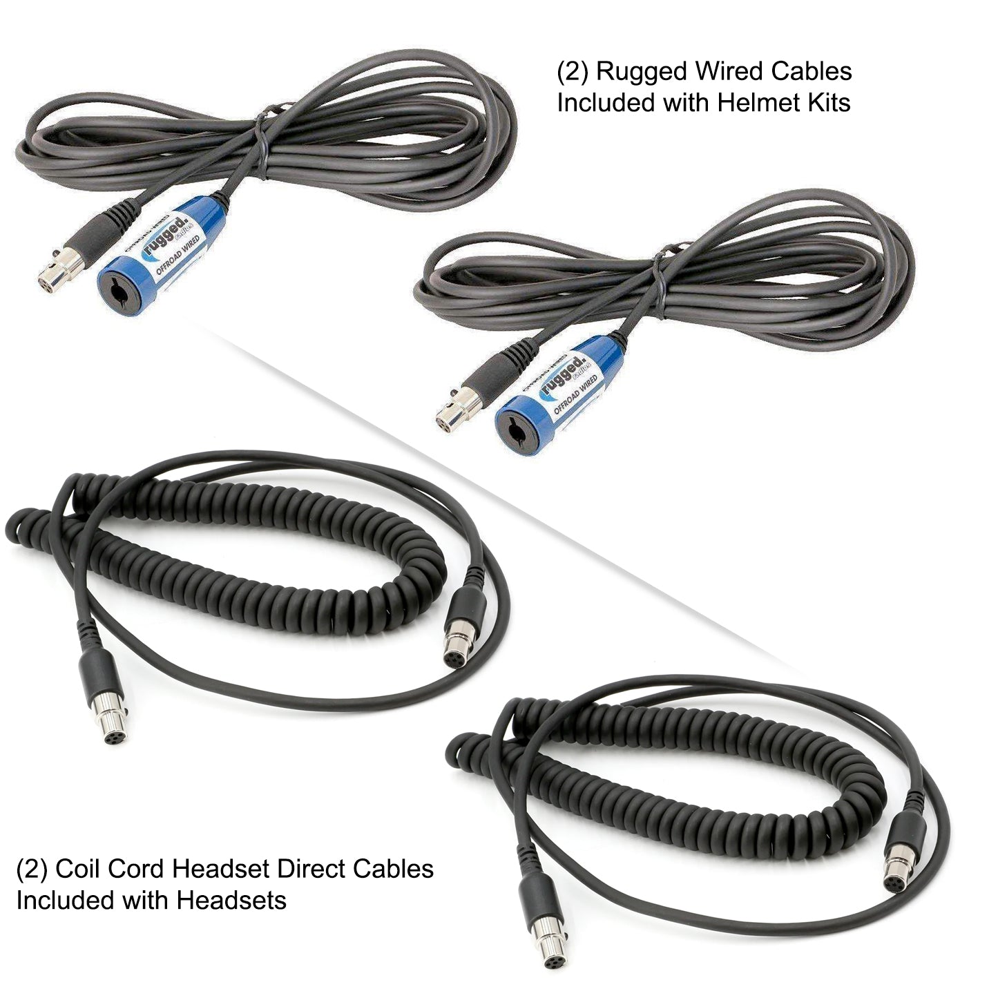 242 Portable Intercom Kit – 2-Person Bluetooth Intercom System - Headsets