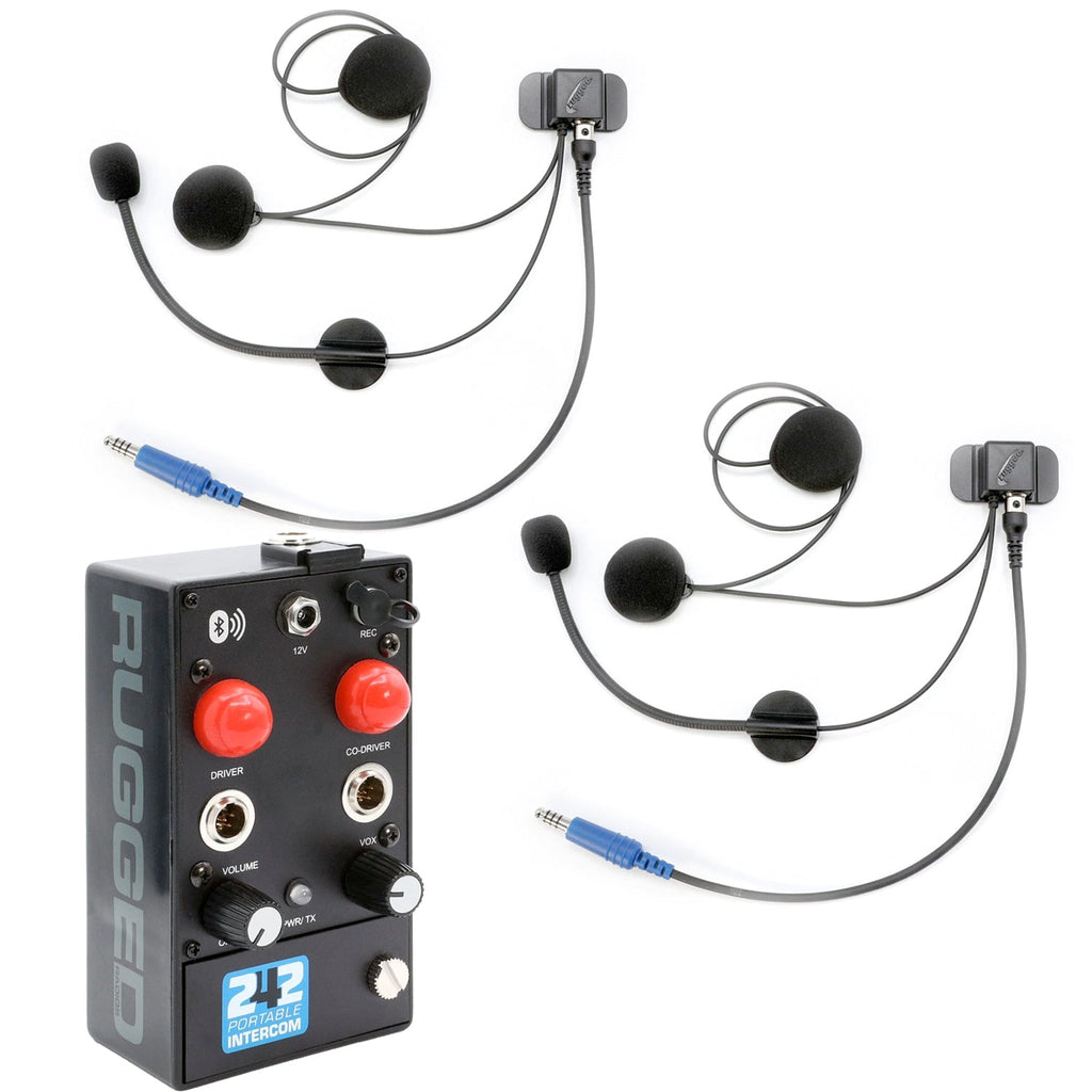 242 Portable Intercom Kit – 2-Person Bluetooth Intercom System - Headsets