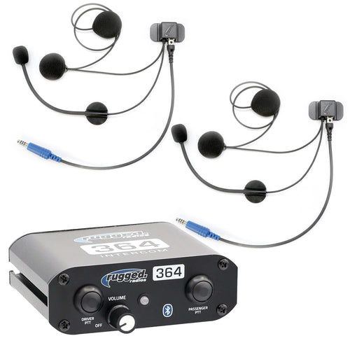 364 Intercom Kit – 2-Person Bluetooth Intercom System - Headsets