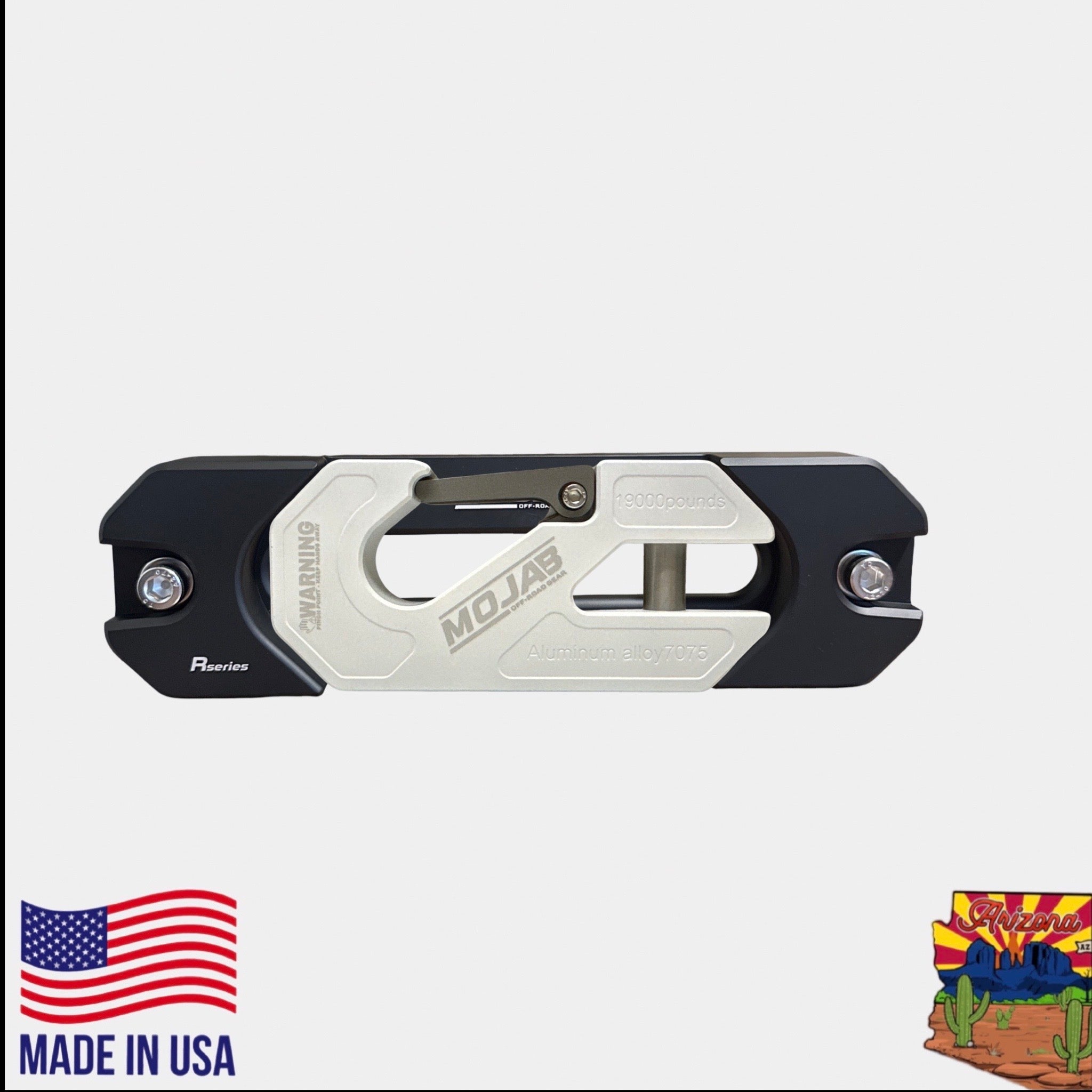 Aluminum Recessed Winch Shackle with Fairlead Kit, closed latch (LIFE TIME WARRANTY*)