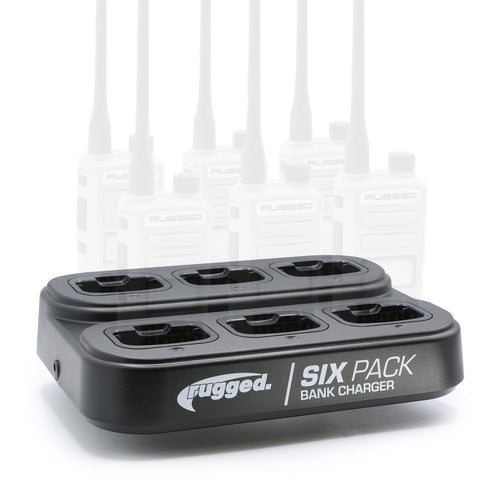 6-Pack Bank Charger for Handheld Radios - V3