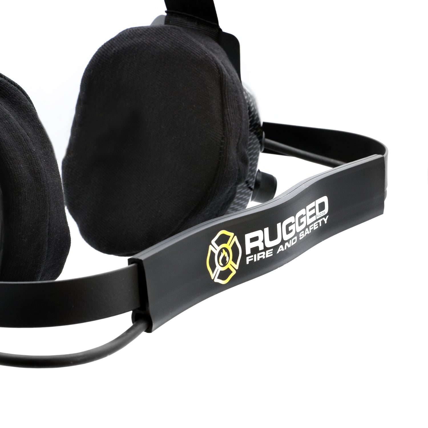 FHS Behind-The-Head Fire Safety Industrial Headset - With PTT Button / For Rugged / Firecom