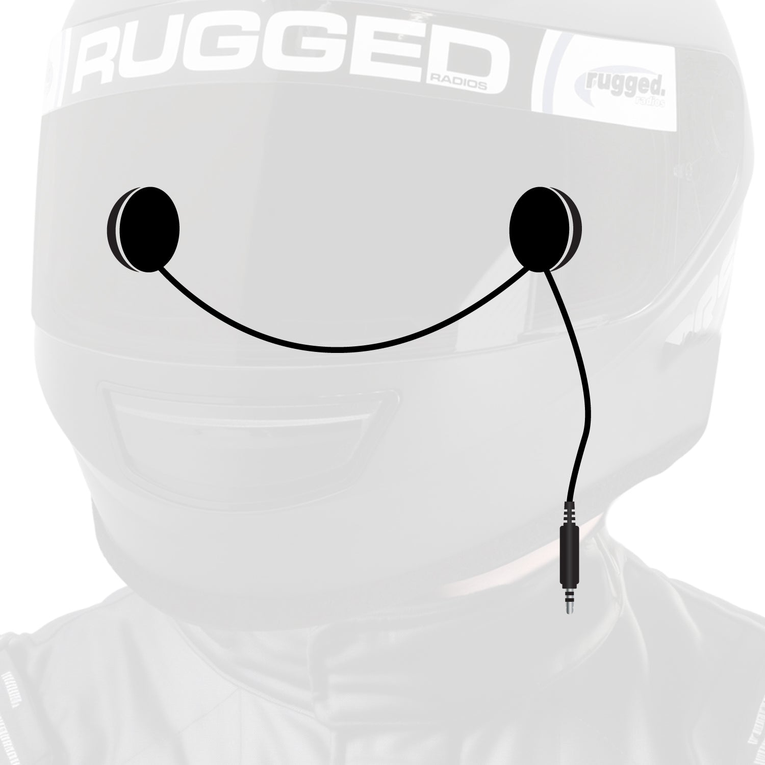 In-Helmet Speakers with 3.5mm Plug - Stereo / Alpha Audio