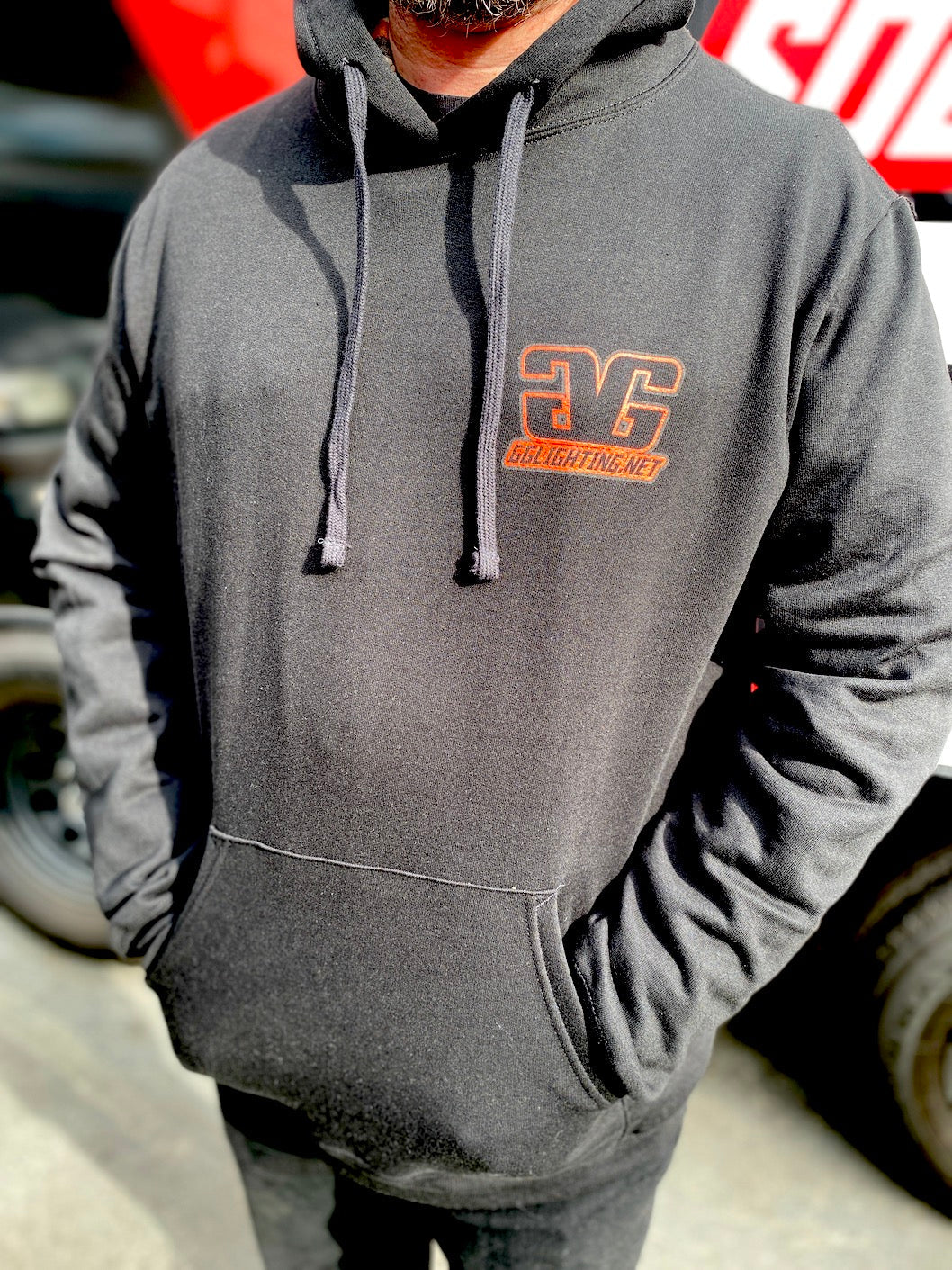 GGLighting Race Hoodie Black Size Large