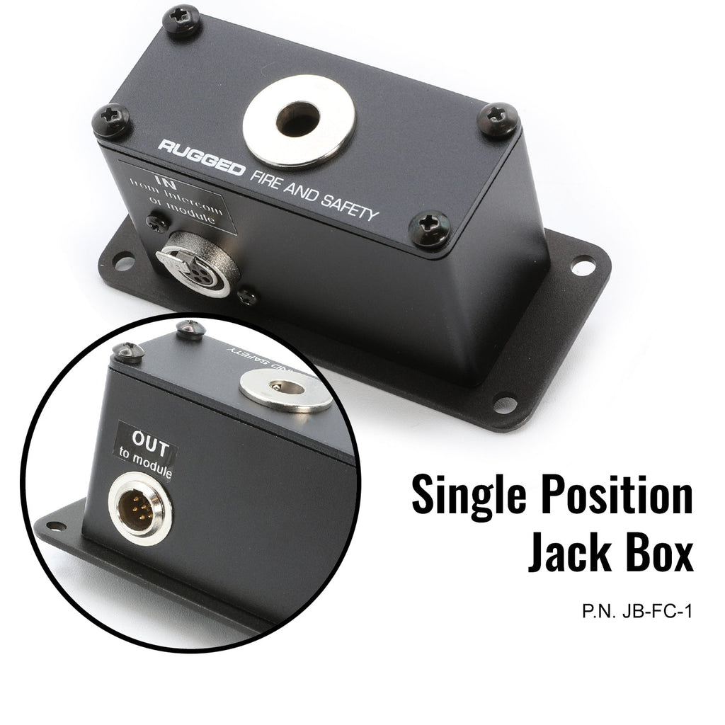 Jack Box Plug In Jack Box Headset Stations for RRP800 Fire & Safety Intercoms - Dual Po ...