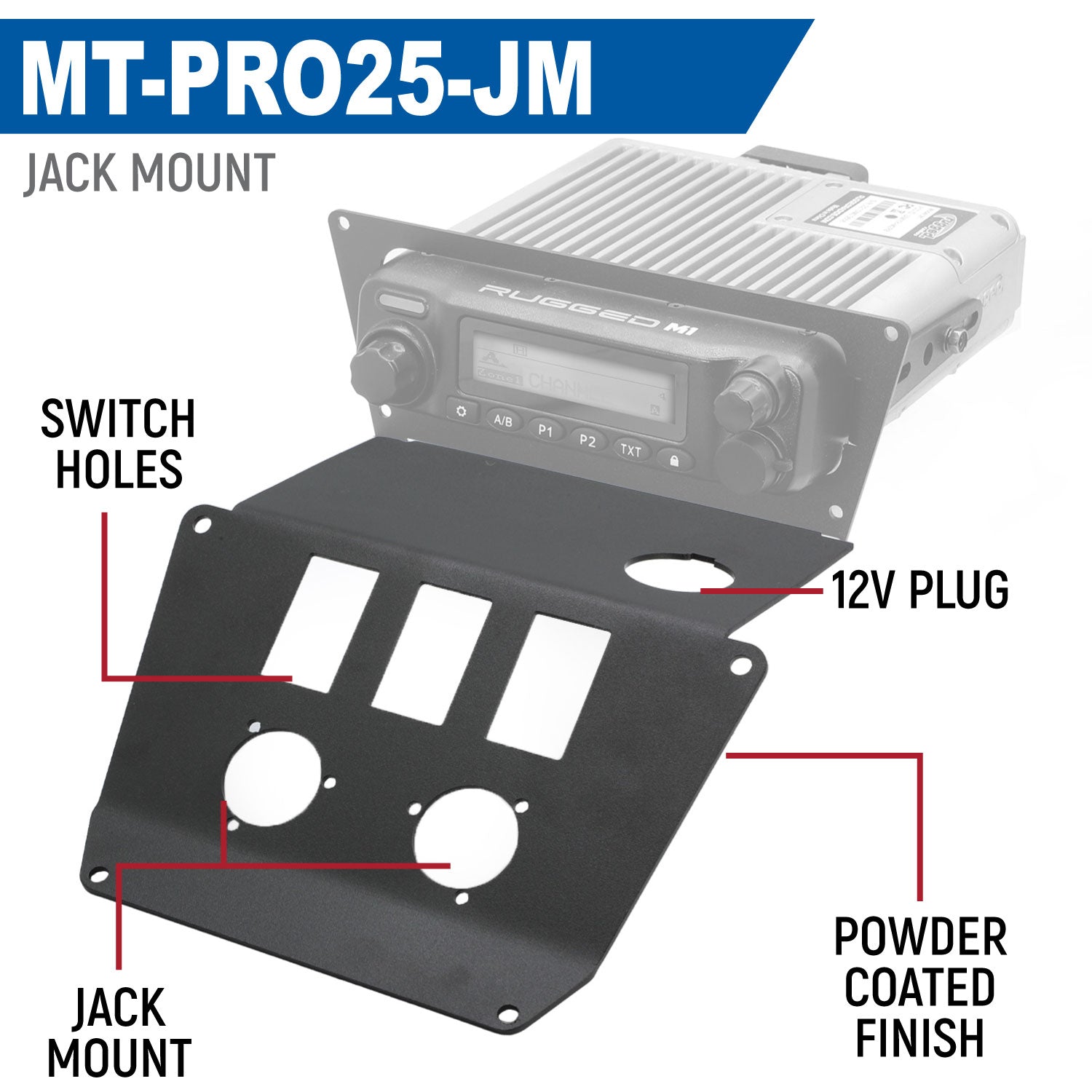 Lower Accessory Panel for 2025 Polaris RZR Pro XP Pro R and Pro S Radio Mount - Switch Pros 8