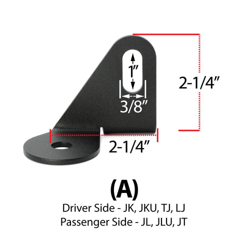Antenna Mount for Jeep Wrangler TJ LJ JK JL and Gladiator JT - Sold Individually - Jeep B Mount