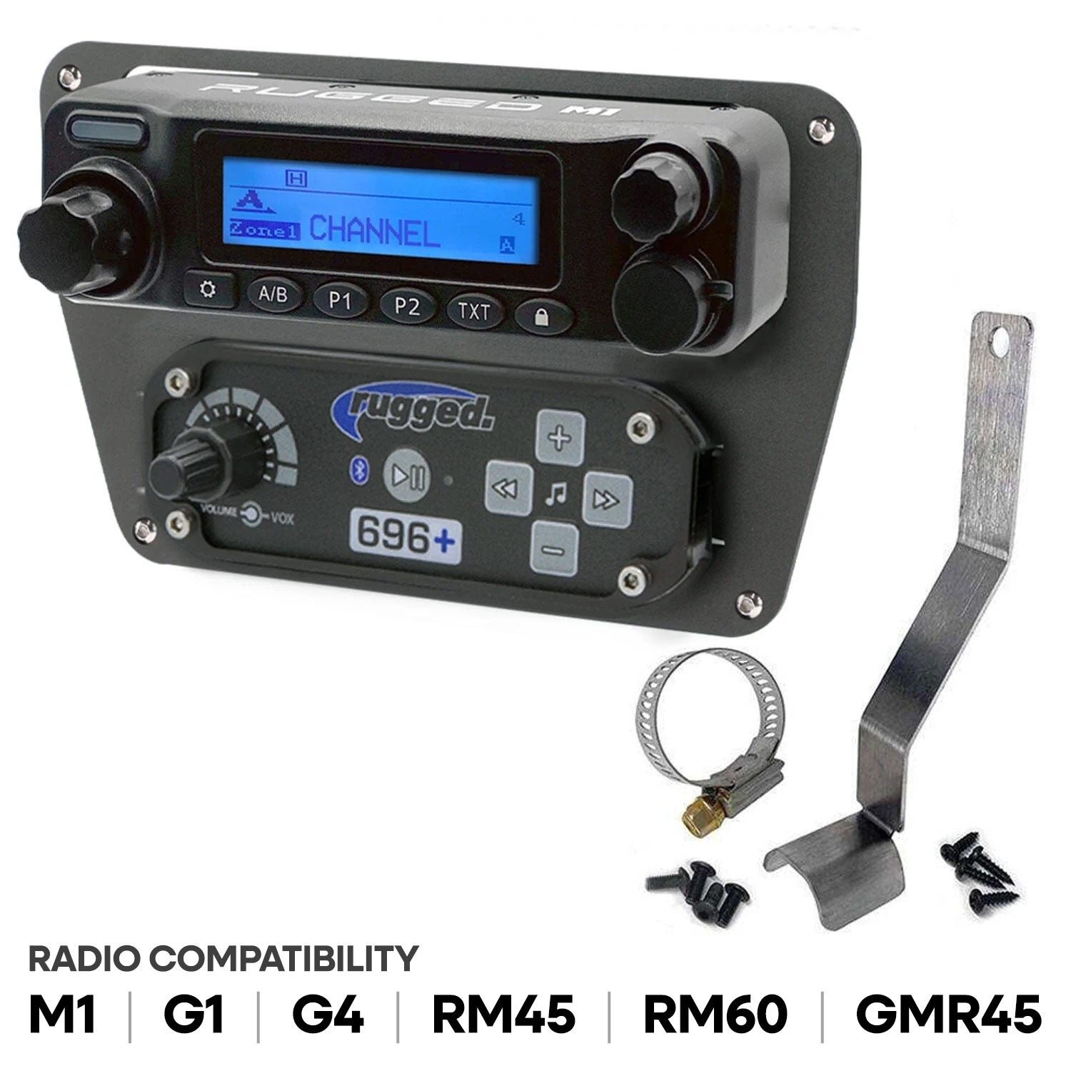 Can-Am Commander Intercom and Radio Mount - Motorola CM300D / Vertex VX2200