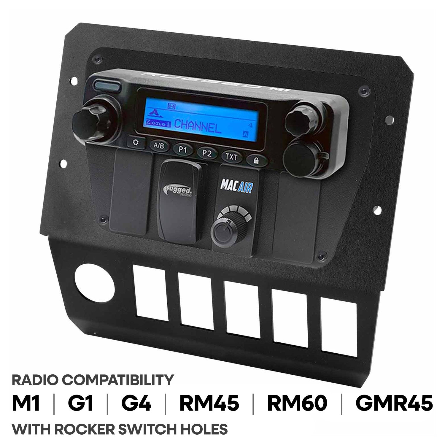 Polaris General Multi Mount Kit for Radio and Intercom - Motorola CM300D and Motorola/Vertex VX2200