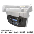 Can-Am Commander and Maverick - Glove Box Multi-Mount Kit for Rugged UTV Radios and Intercoms - Rugged M1/G1/G4/RM45/RM60/GMR45 with Switch Holes