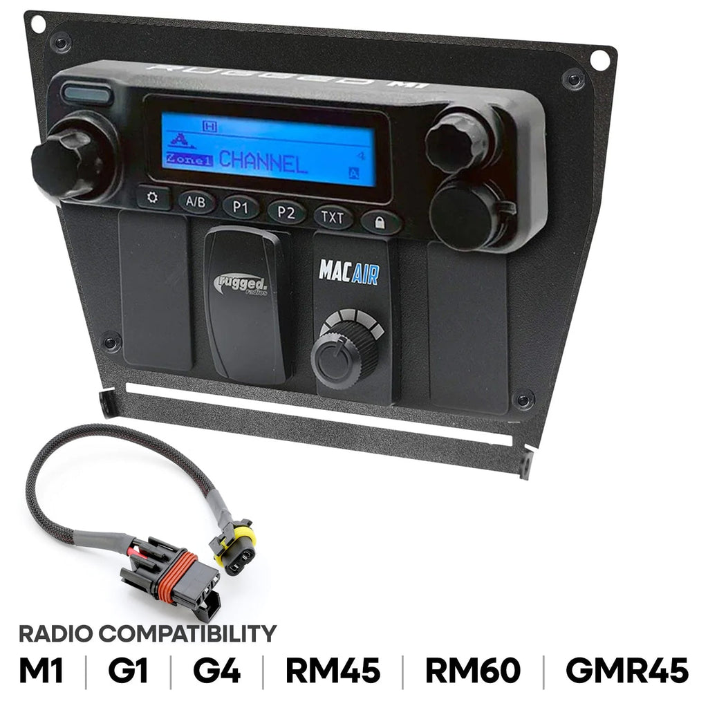 Polaris RZR PRO XP RZR Turbo R and RZR PRO R Dash Mount Radio and Intercom - Rugged M1/G1/G4/RM45/RM60/GMR45