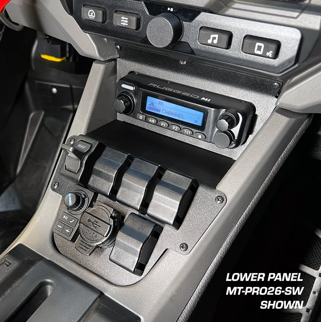 Lower Accessory Panel for 2026 Polaris RZR Pro R Ultimate with 10.4 Inch Touchscreen - Switch Pros 8