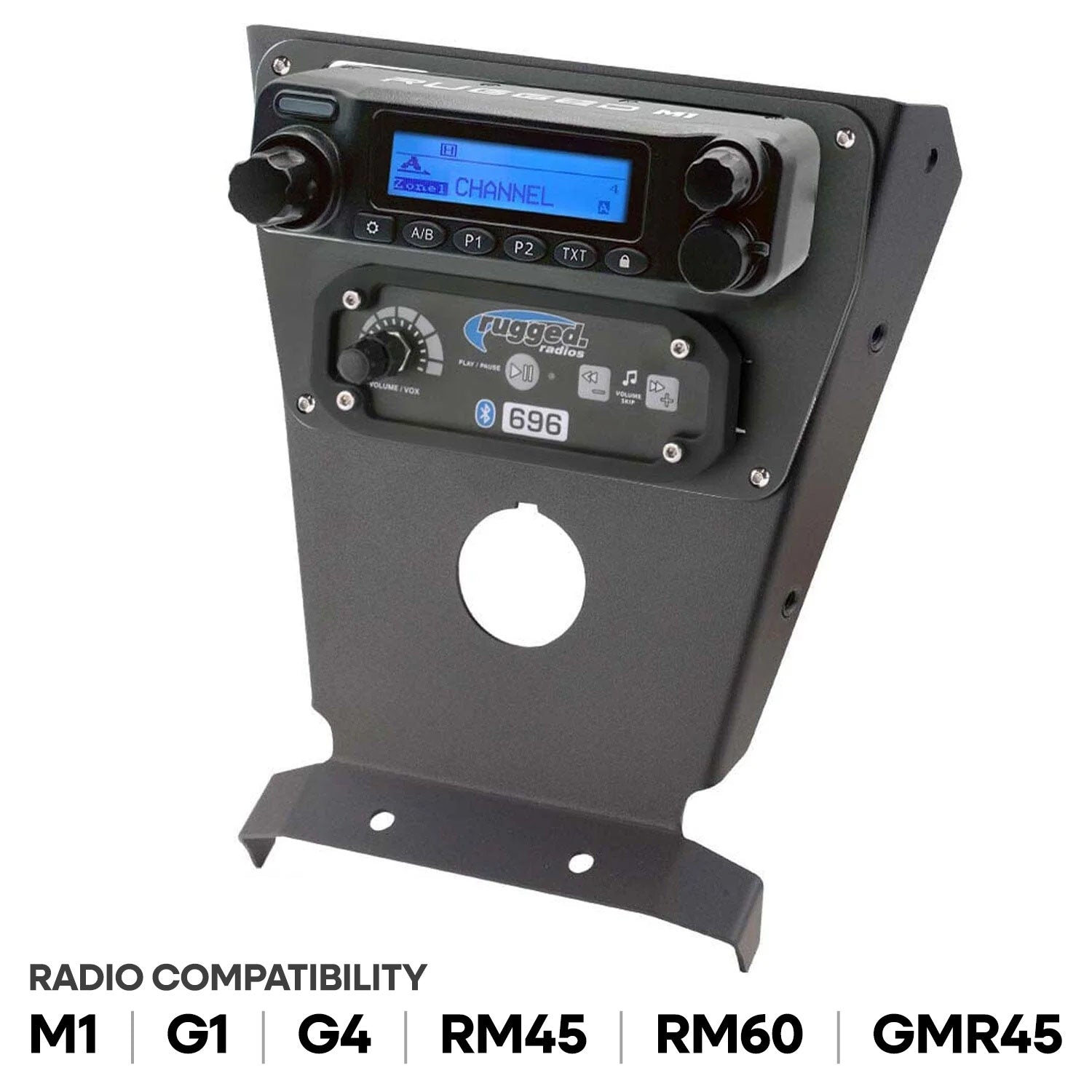 Can-Am X3 Multi Mount Kit for Rugged UTV Intercoms and Radios - Rugged M1/G1/G4/RM45/RM60/GMR45 with Switch Holes