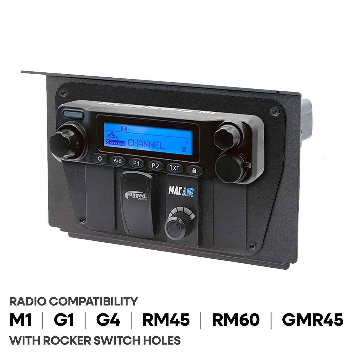 Polaris XP1 Mount Kit for Rugged Radios and Intercom - Motorola CM300D and Motorola/Vertex VX2200