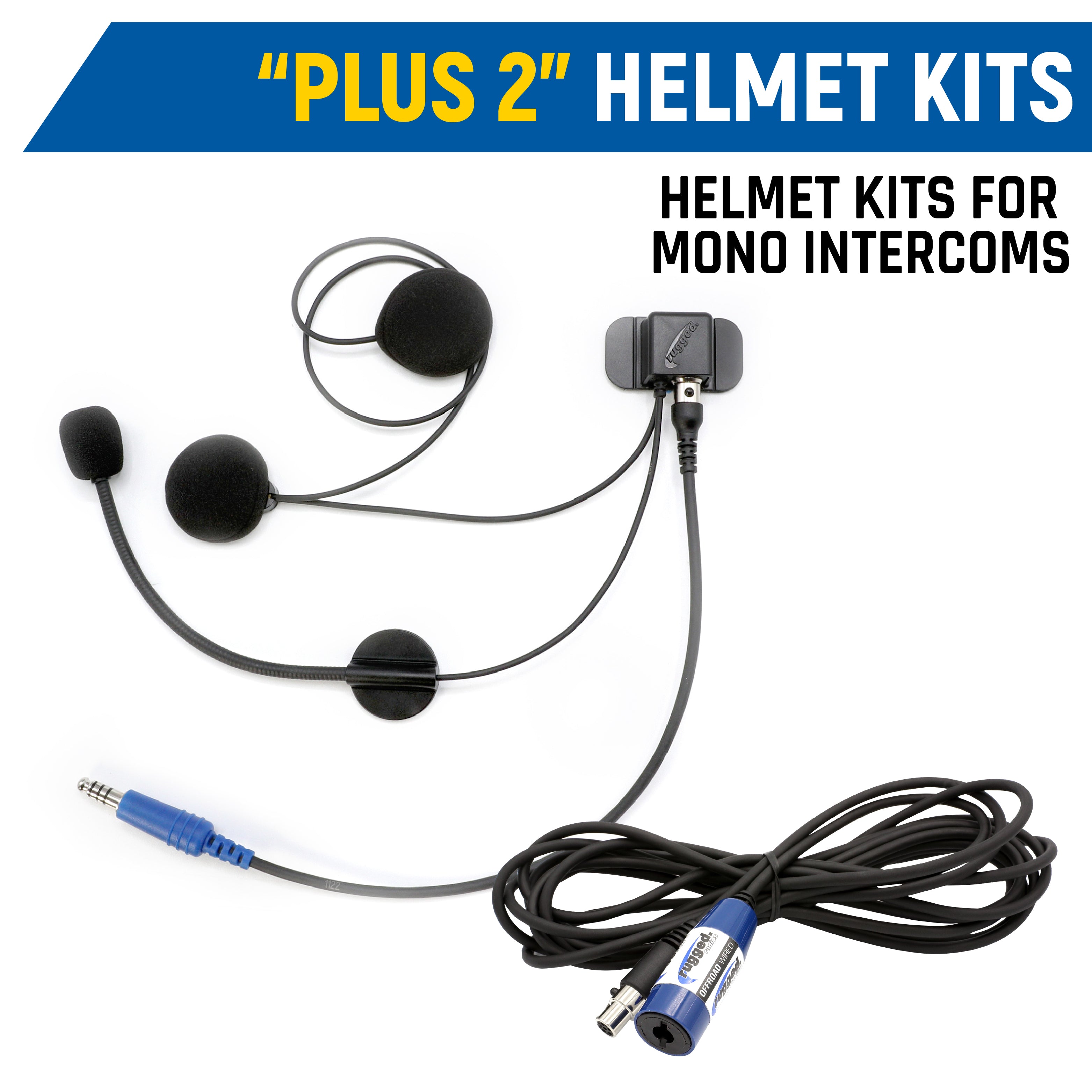 Rear Seat Expansion Kit with Helmet Kits or Headsets - Offroad Mono / Ultimate Headset - Behind the Head