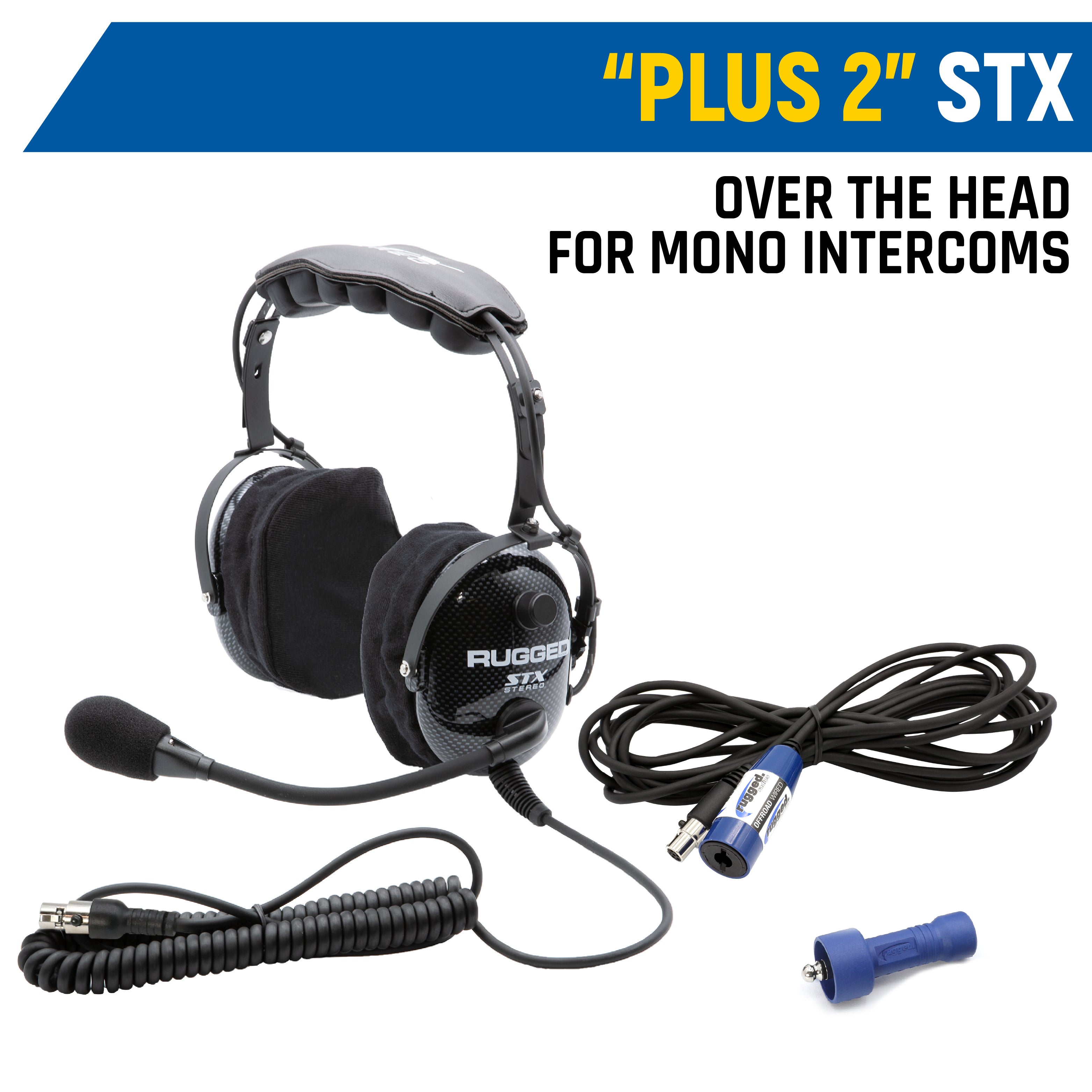 Rear Seat Expansion Kit with Helmet Kits or Headsets - Offroad Mono / AlphaBass Headset - Behind the Head