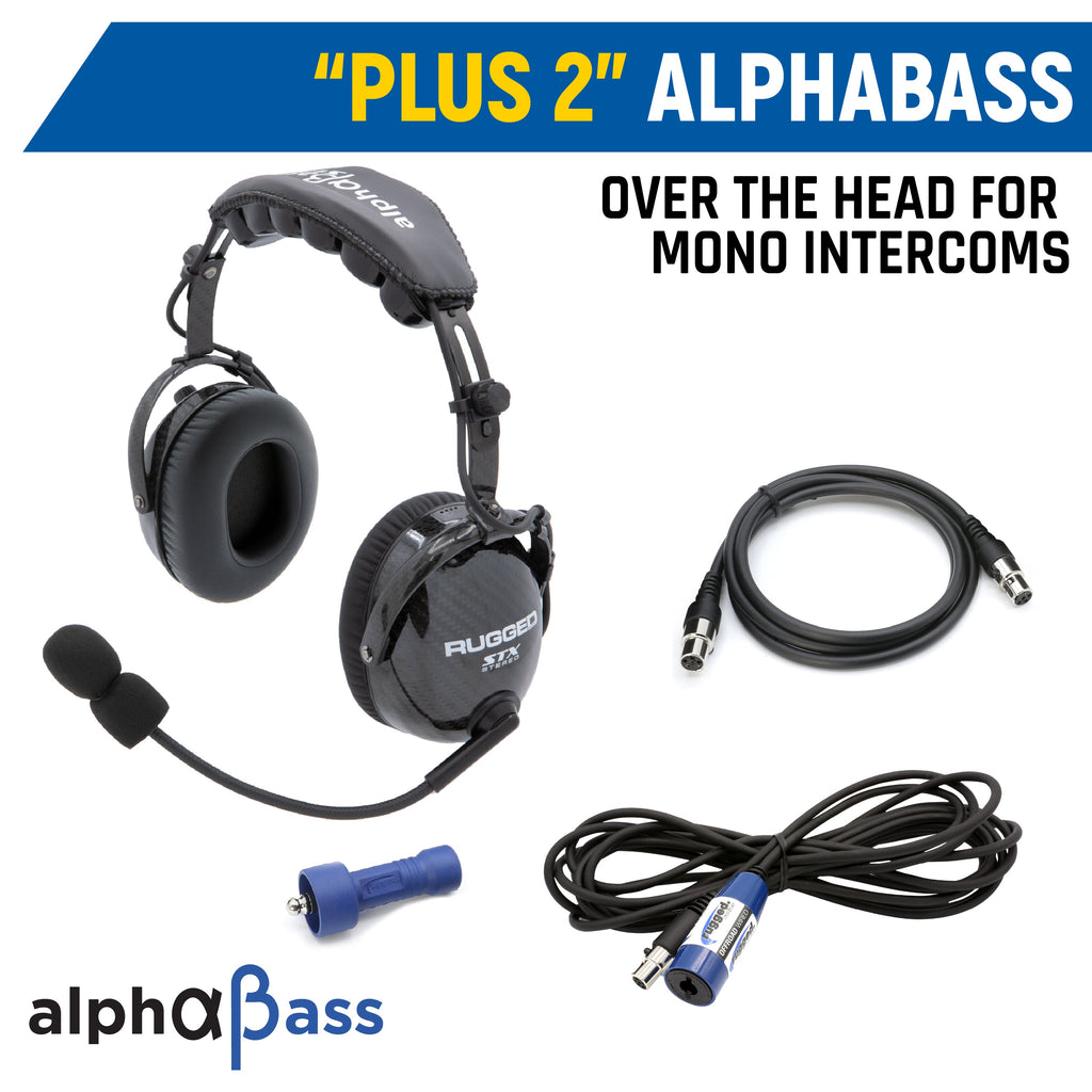 Rear Seat Expansion Kit with Helmet Kits or Headsets - Offroad Mono / AlphaBass Headset - Over the Head