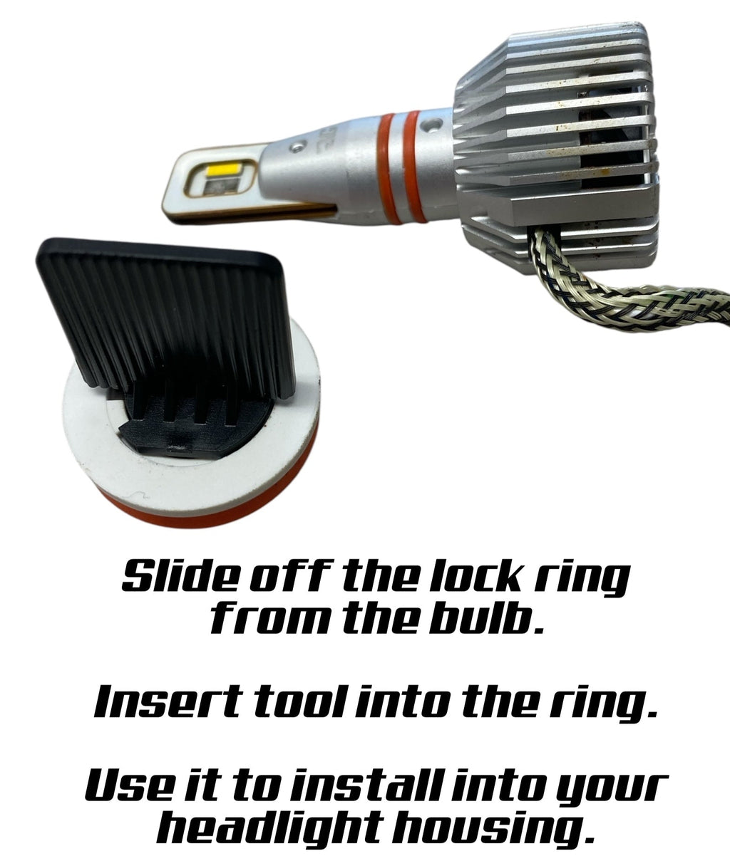 G4-RS 3 Color LED Headlight Bulbs White/Yellow/Amber