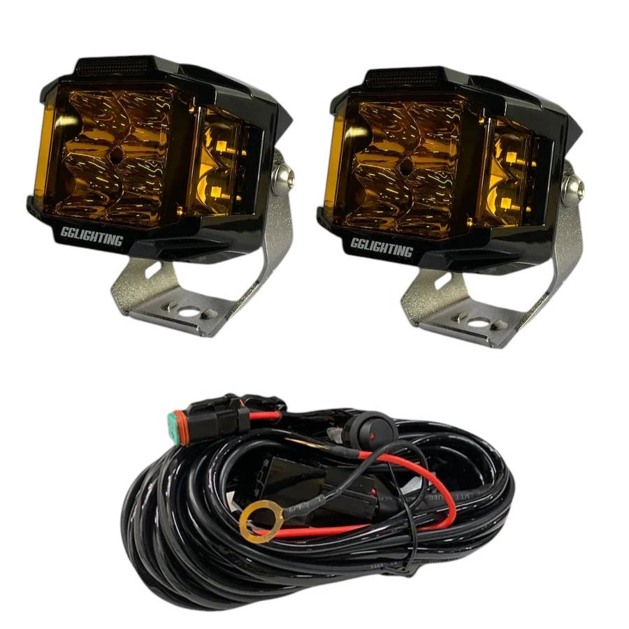 CB30 Amber Pod Bundle With Wiring Harness