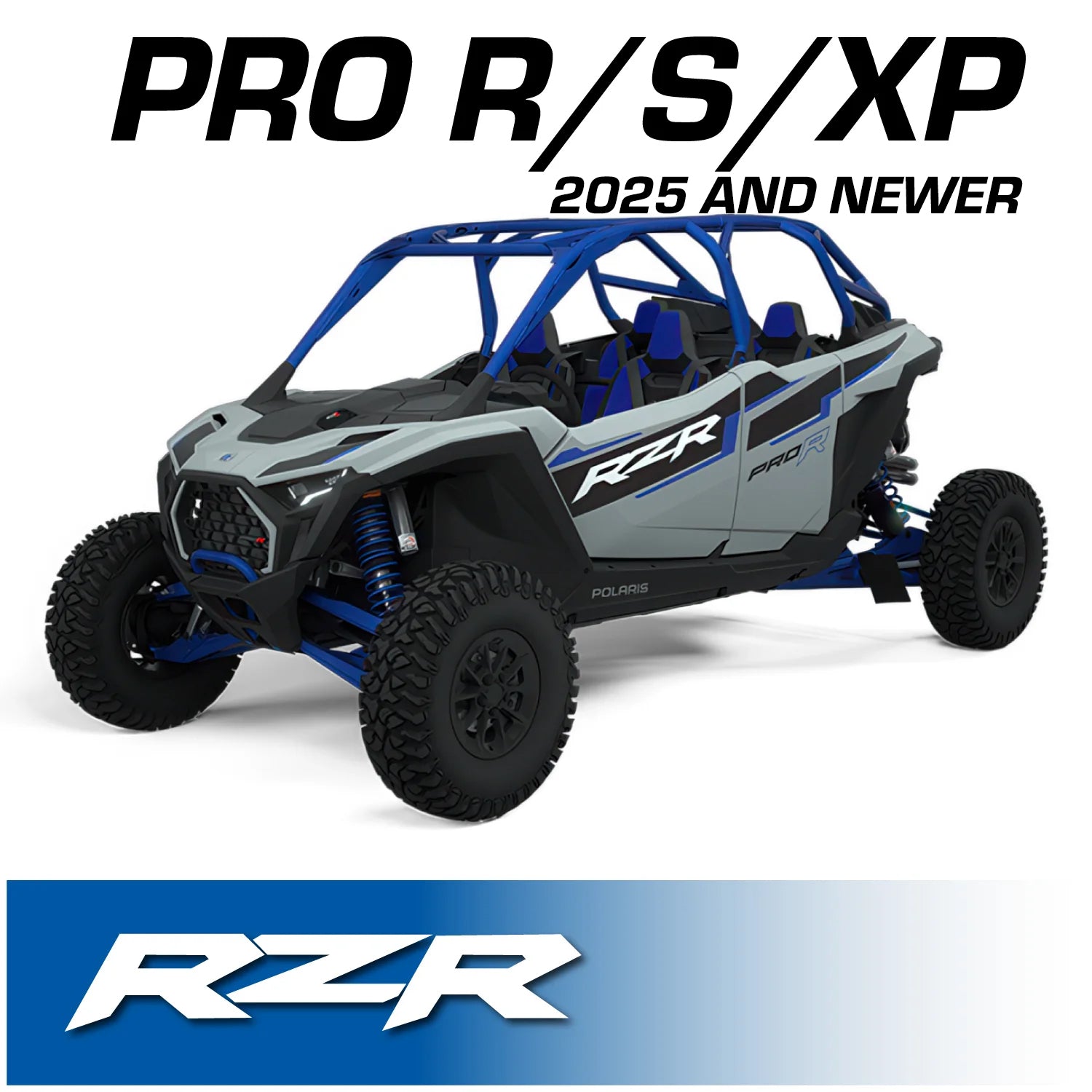 2025 and Newer Polaris RZR Pro XP Pro R and Pro S - Complete Communication Kit with Bluetooth Intercom and 2-Way Radio - 696 PLUS Remote Head / M1 VHF Business Band