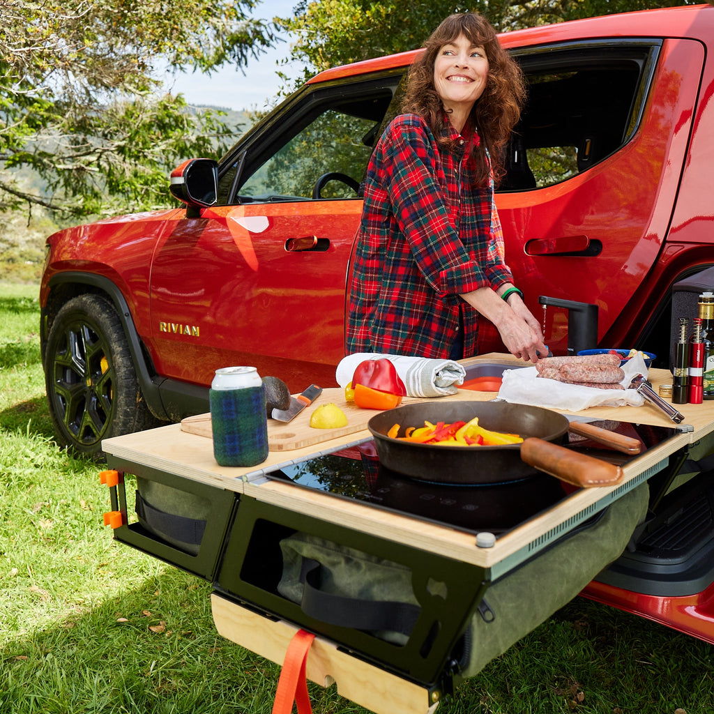 Rivian R1T - Overland Kitchen with updated Gear Sled
