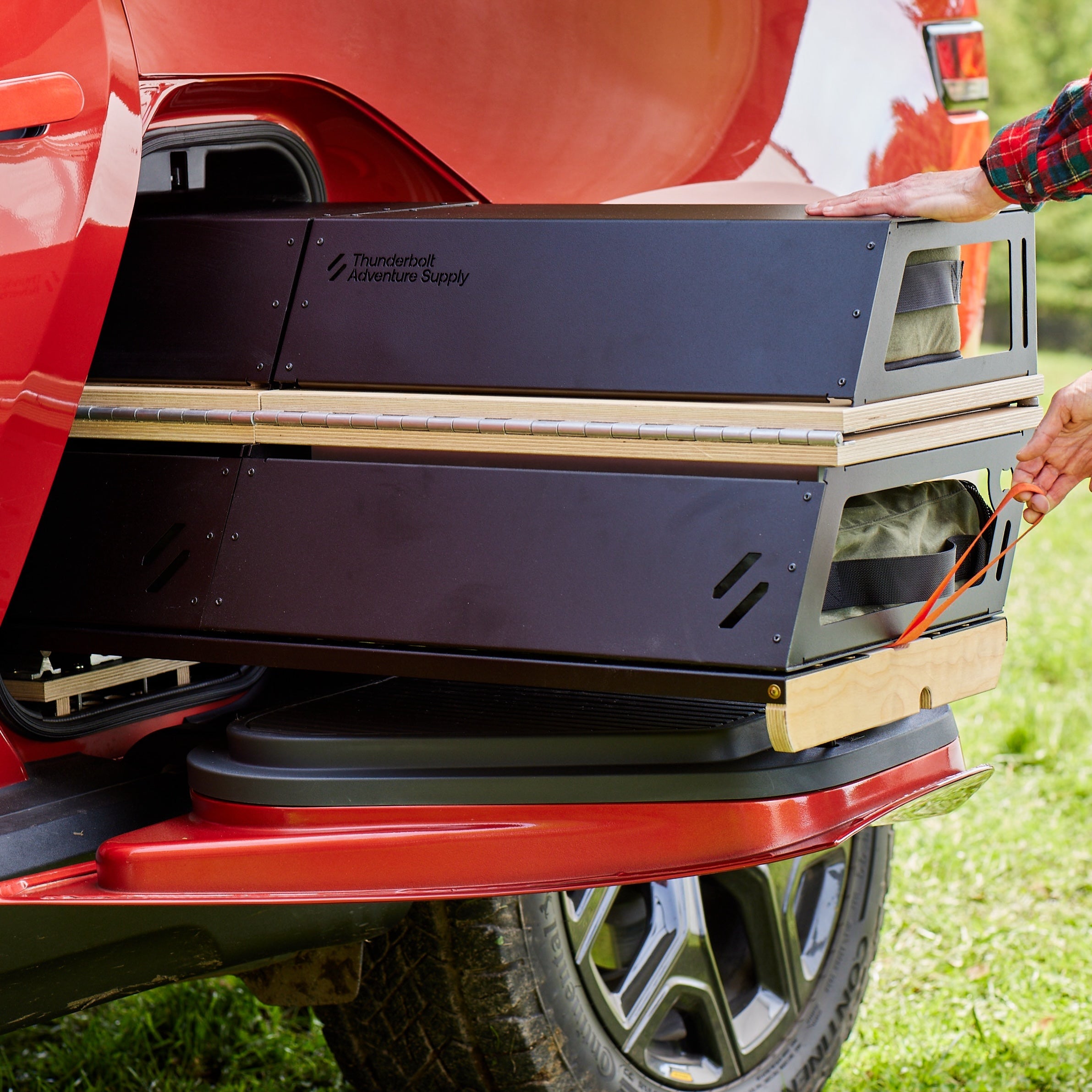 Rivian R1T - Overland Kitchen with updated Gear Sled