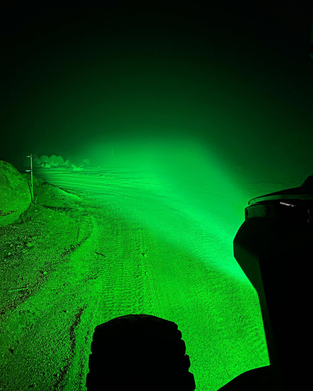 Race Series Flood LED Pod Green