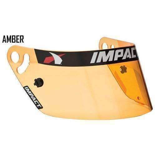 Impact Racing Helmet Shields - Amber