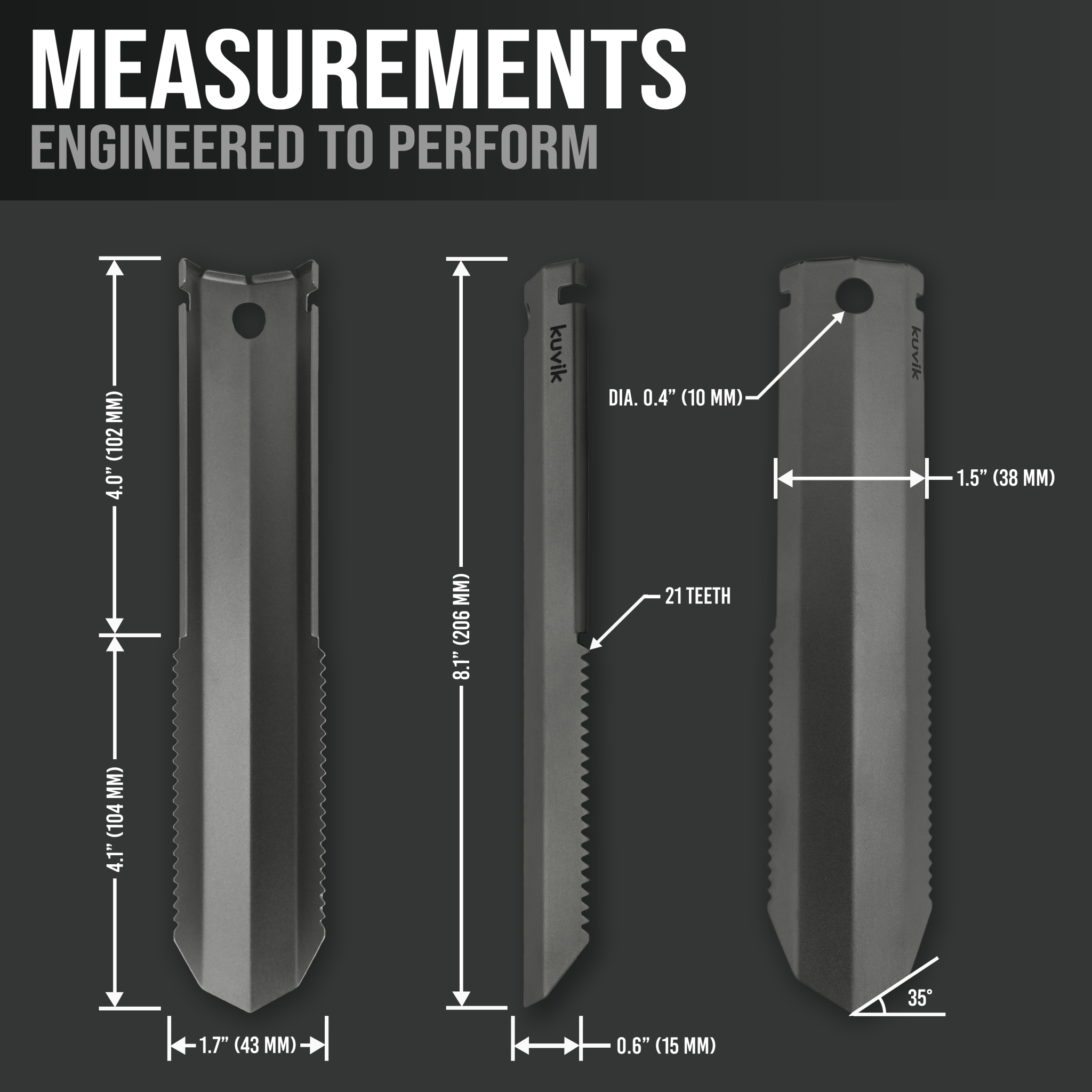 Kuvik Titanium Trowel