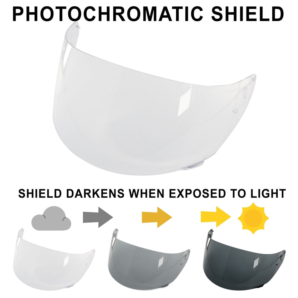 MRC Helmet Replacement Face Shields - Transition (Amber)