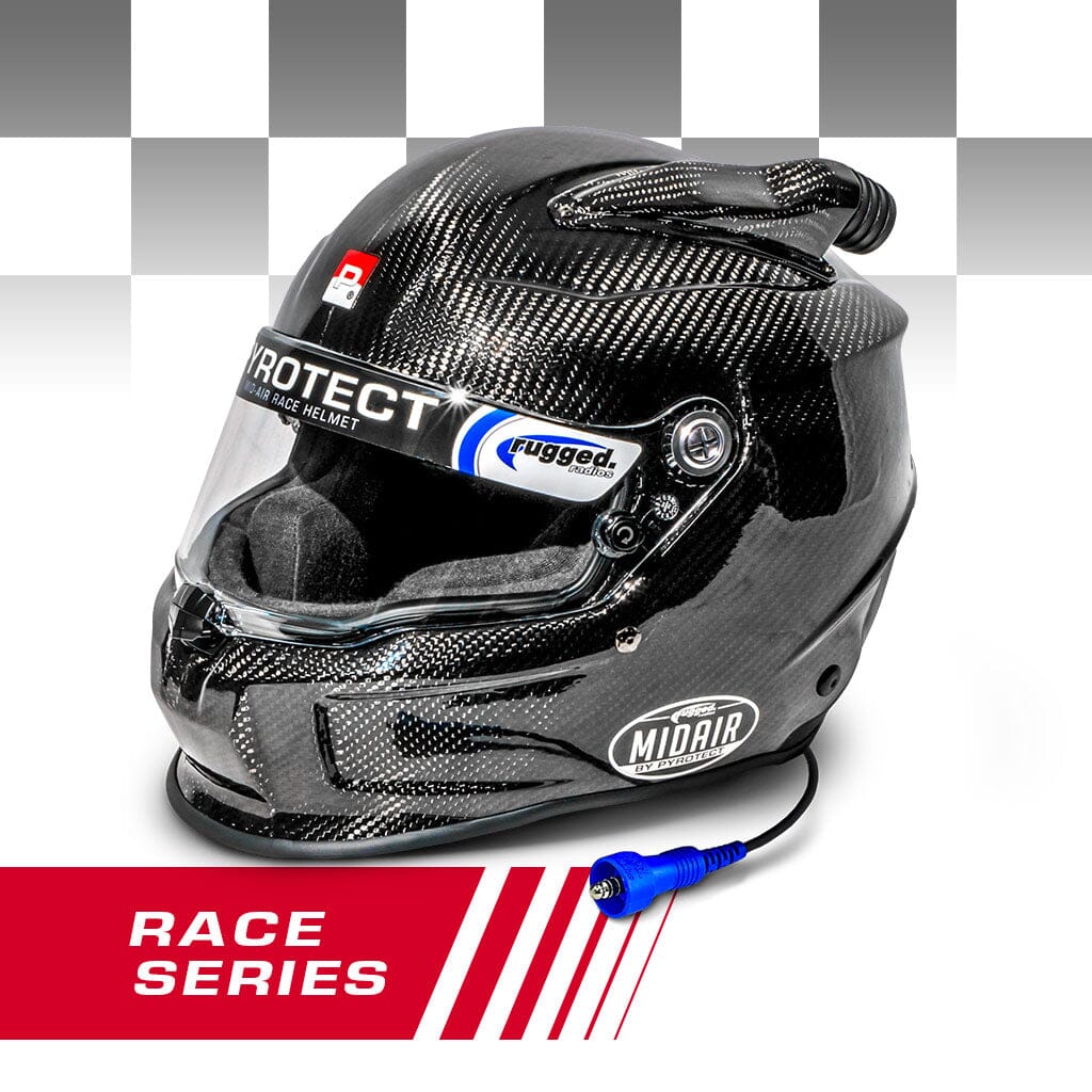 Pyrotect SA2025 RACE Pro Airflow Mid Forced Air 3K Carbon Wired OFFROAD - Small