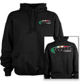 Rugged Radios MEXICAN FLAG Pullover Hoodie - Black - XXXL