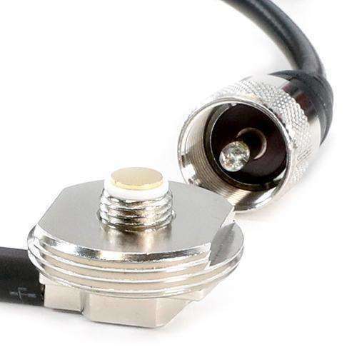 Antenna Coax Cable with 3/8 NMO Mount - 17 Feet