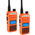 2 Pack - Rugged GMR2 PLUS - GMRS and FRS Two Way Handheld Radios - Safety Orange