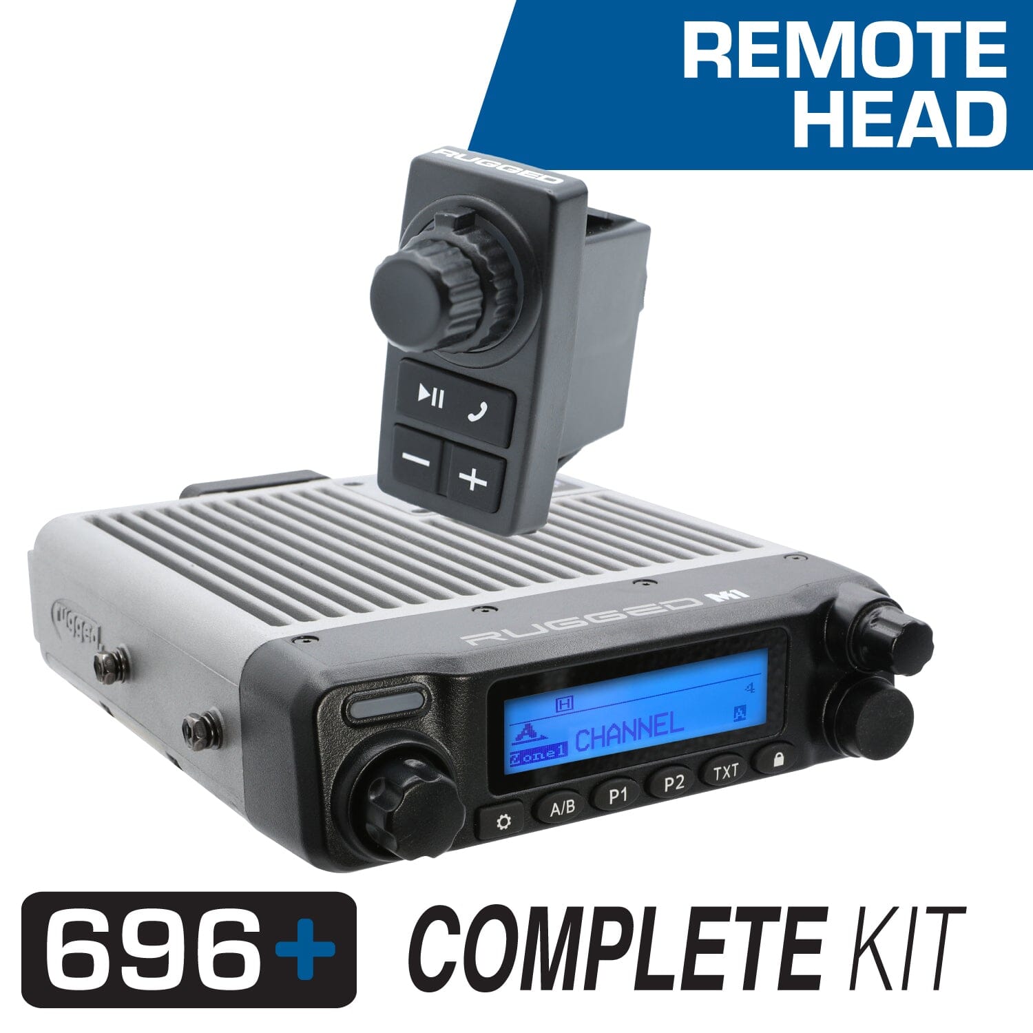 696 PLUS Remote Head Complete Master Communication Kit with Intercom and 2-Way Radio - M1 VHF Business Band