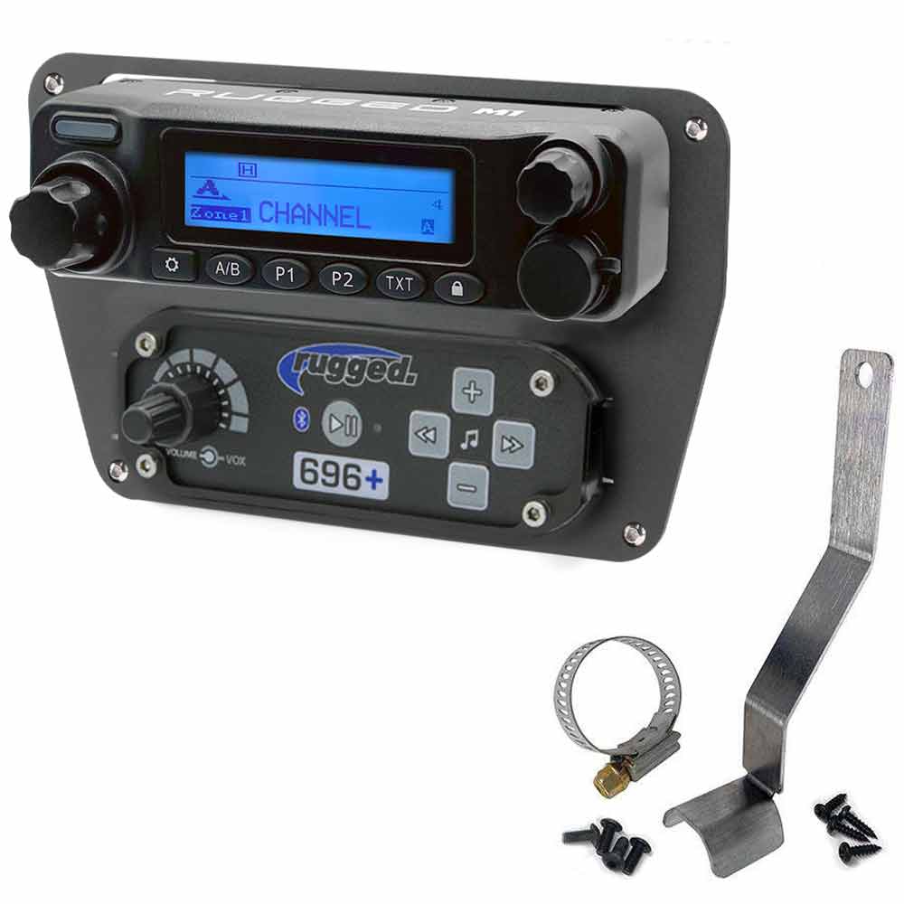 Can-Am Commander and Maverick Complete Communication Kit with Bluetooth Intercom and 2-Way Radio - Dash Mount - 696 PLUS / M1 VHF Business Band