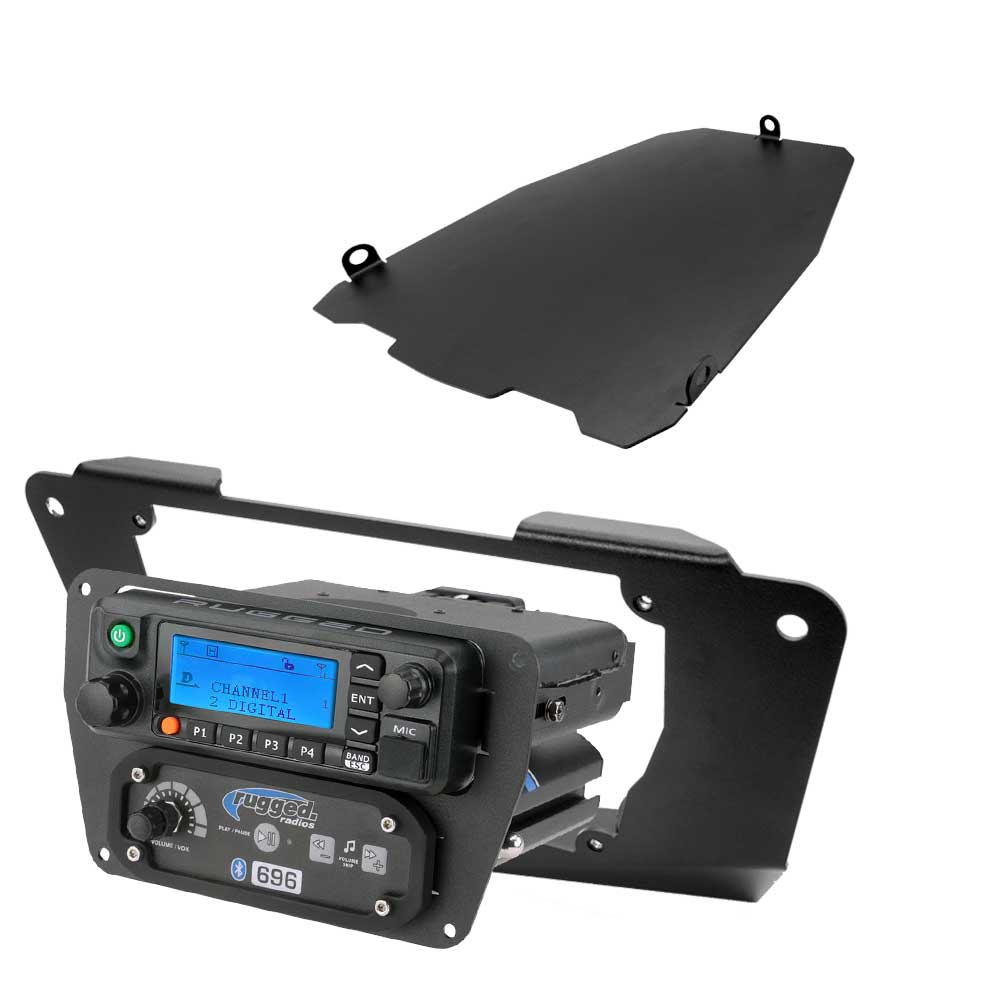 Can-Am Commander and Maverick - Glove Box Multi-Mount Kit for Rugged UTV Radios and Intercoms - Kenwood TK7360