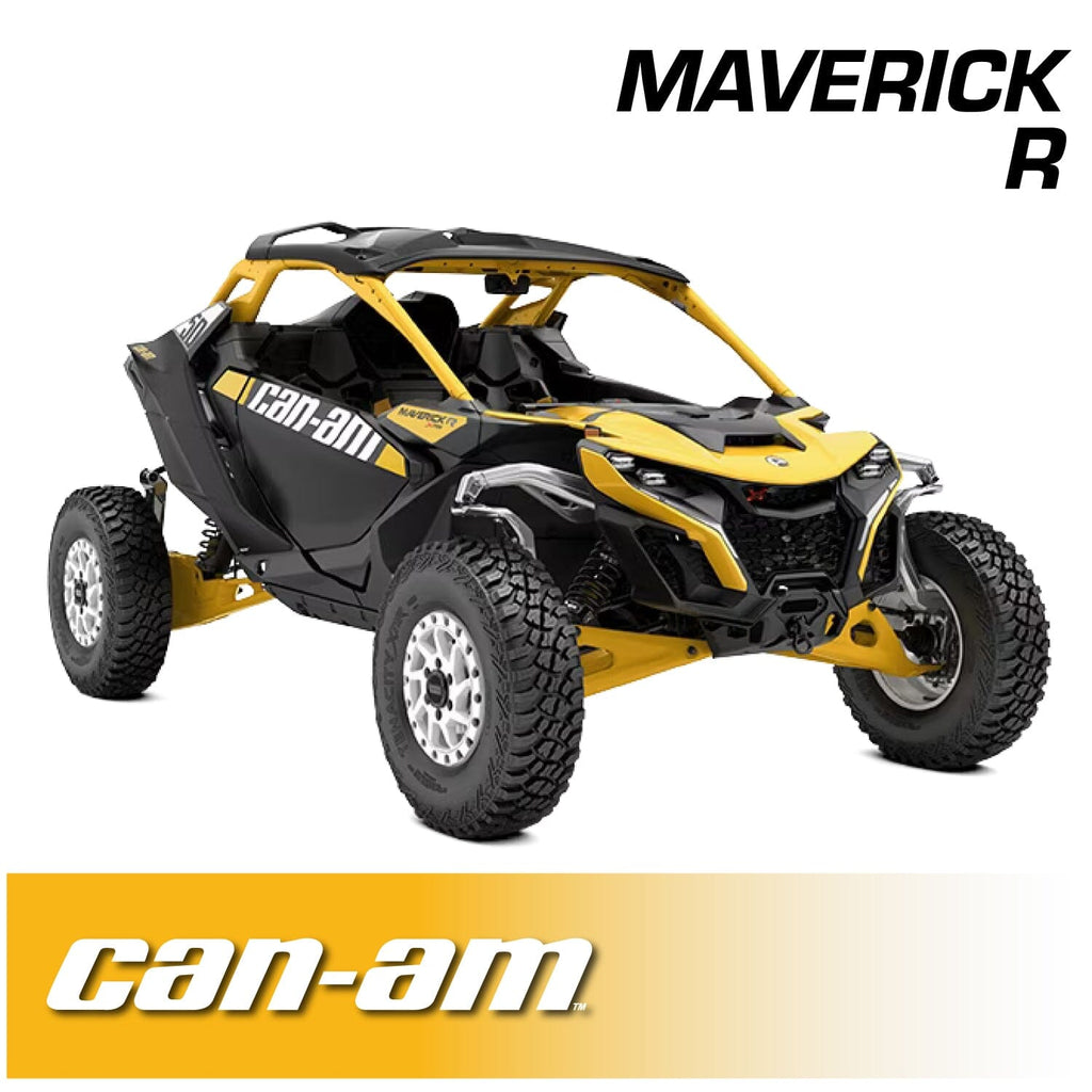 Can-Am Maverick R Complete Communication Kit with Rocker Switch Bluetooth Intercom and 2-Way Radio - STX Stereo Remote Head / M1 VHF Business Band / Top Mount