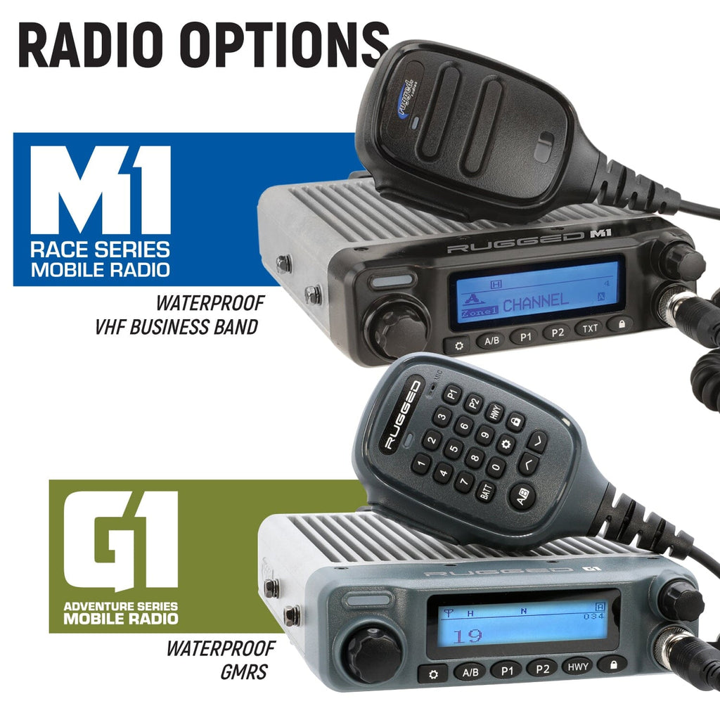Can-Am Maverick X3 Complete Communication Kit with Bluetooth Intercom and 2-Way Radio - STX Stereo / G1 GMRS / Dash Mount