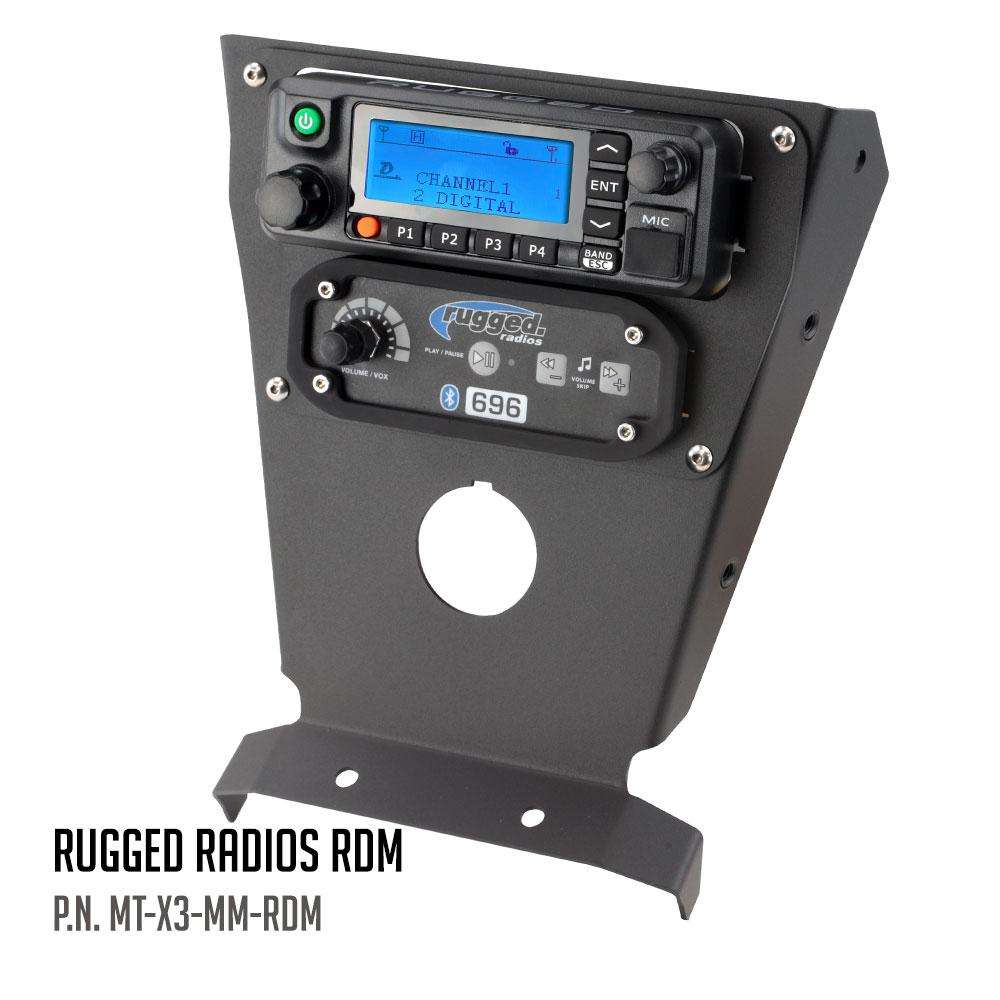 Can-Am X3 Multi Mount Kit for Rugged UTV Intercoms and Radios - Rugged GMR25