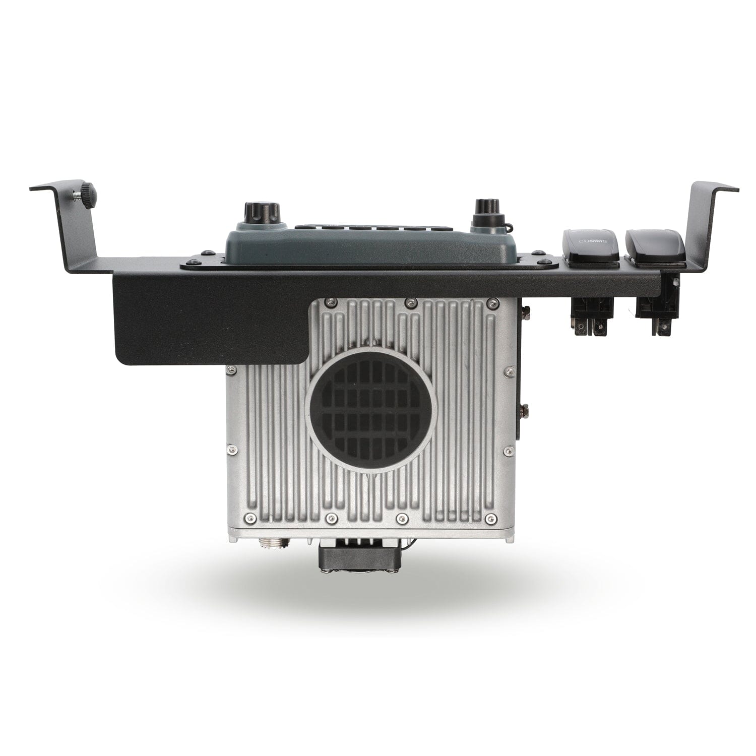 Center Console Radio Mount for Ford Chevy GMC and Ram TRX Trucks - Rugged Radios M1/G1/G4/RM45/RM60/GMR45