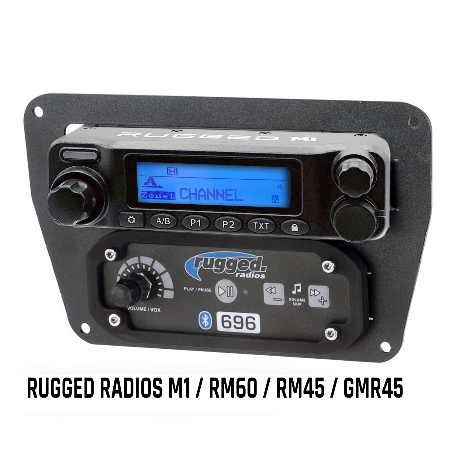 Multi Mount Insert or Standalone Mount for Intercom and Radio - Motorola CM300D / Vertex VX2200