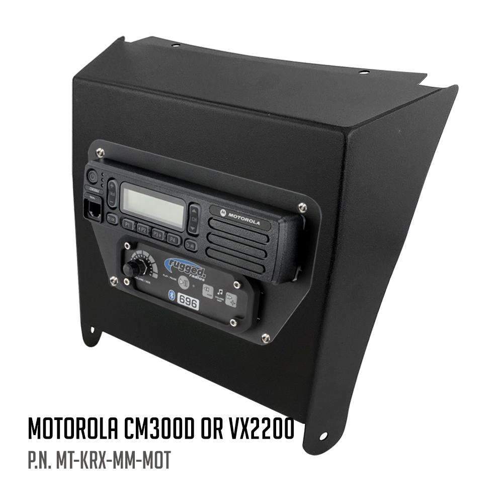 Kawasaki KRX Multi-Mount Kit for Rugged Mobile Radios and Intercom - Rugged M1/G1/G4/RM45/RM60/GMR45 with Switch Holes
