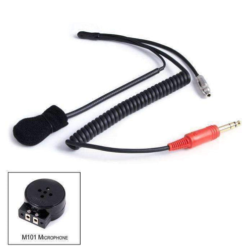 3C NASCAR Wired Coil Cord Helmet Kit with Mic and 3.5mm Jack