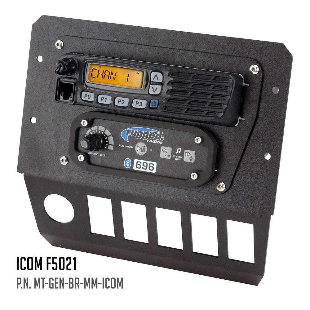 Polaris General Multi Mount Kit for Radio and Intercom - Rugged M1/G1/G4/RM45/RM60/GMR45 with Switch Holes
