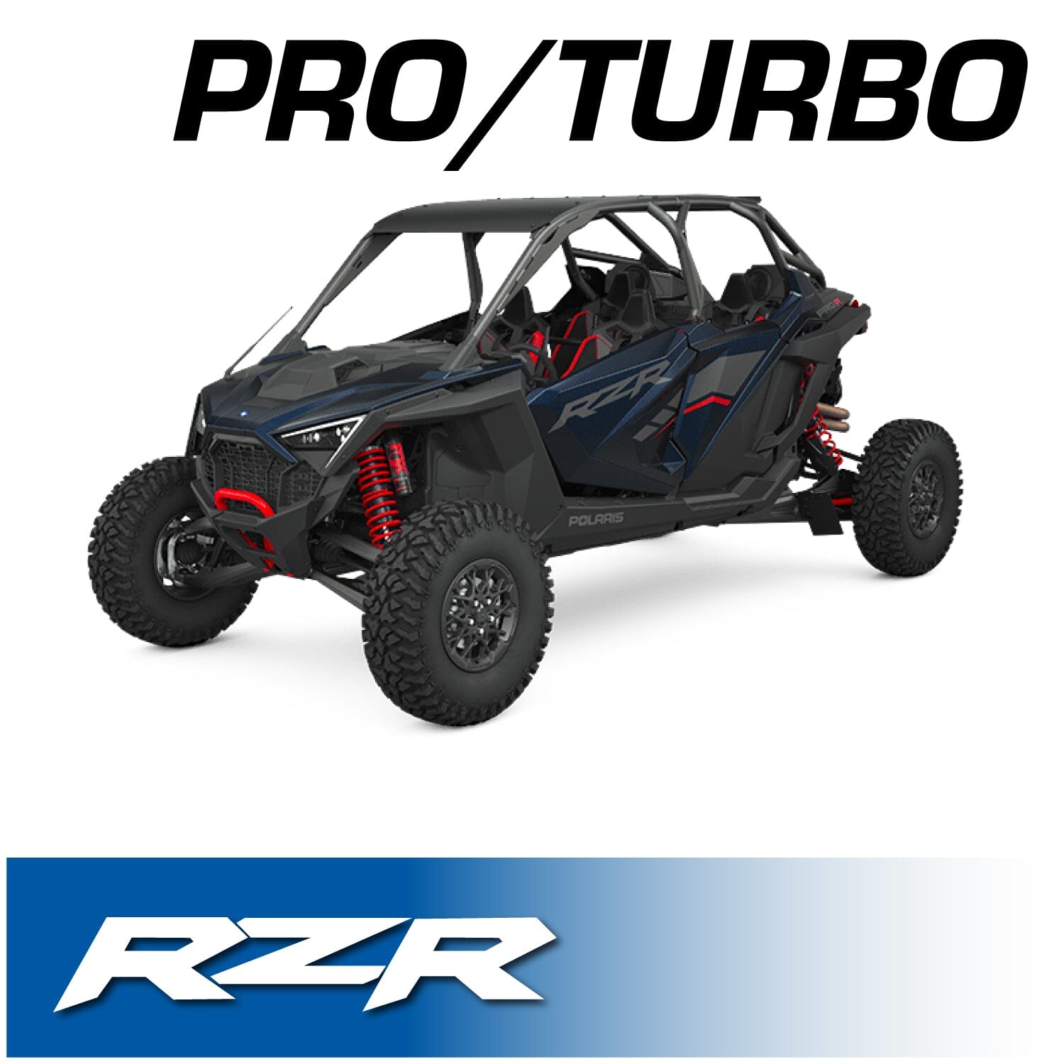 Polaris RZR PRO XP - Turbo R - Pro R - Complete Communication Kit with Bluetooth Intercom and 2-Way Radio - 696 PLUS Remote Head / M1 VHF Business Band / Radio Side Mount