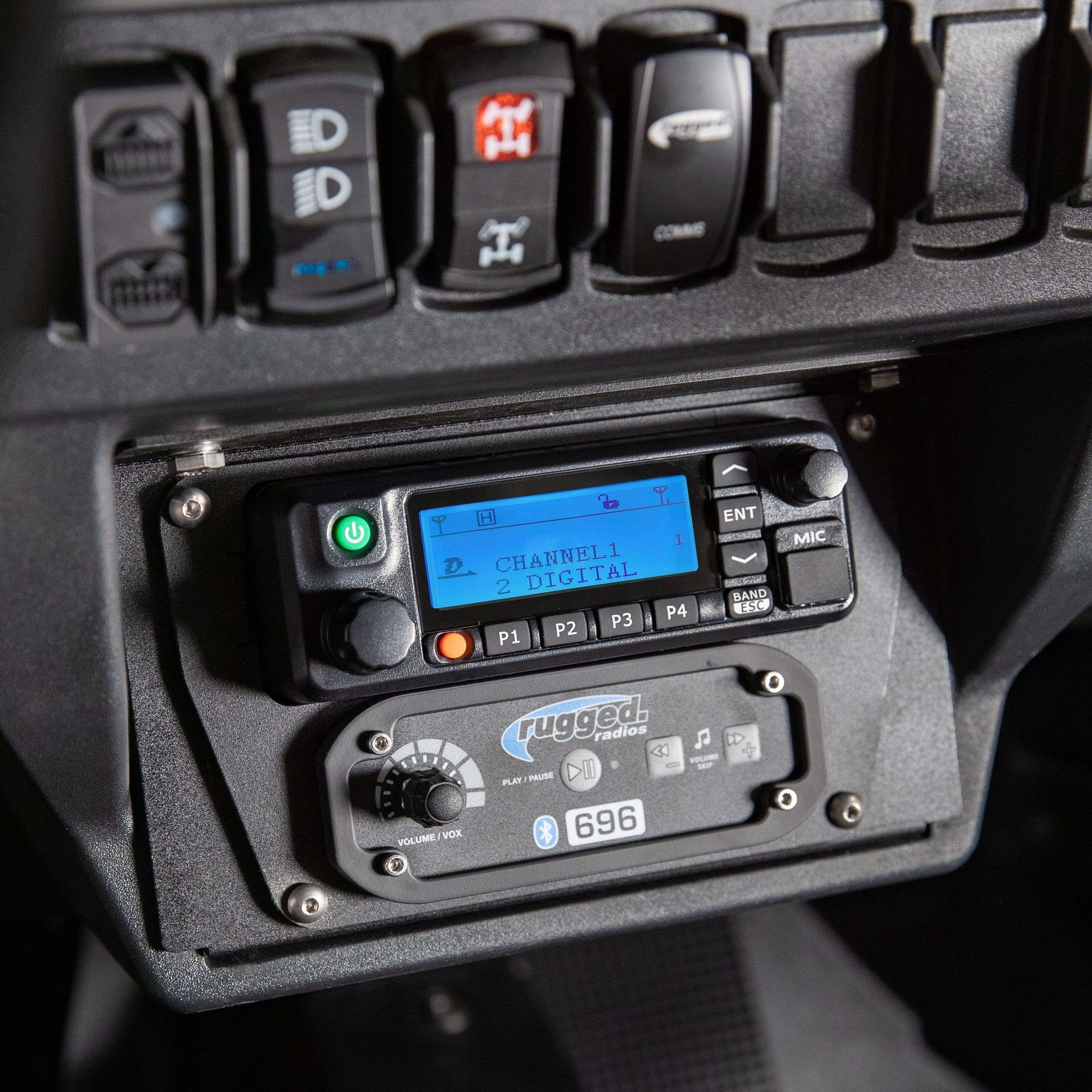 Polaris XP1 Mount Kit for Rugged Radios and Intercom - Icom F5021