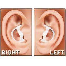 Rubber Ear Mold Buds for Acoustic Tubes - Left Ear / Light Color