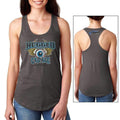 Rugged Radios GARAGE Ladies Racerback Tank Top - Grey - Medium