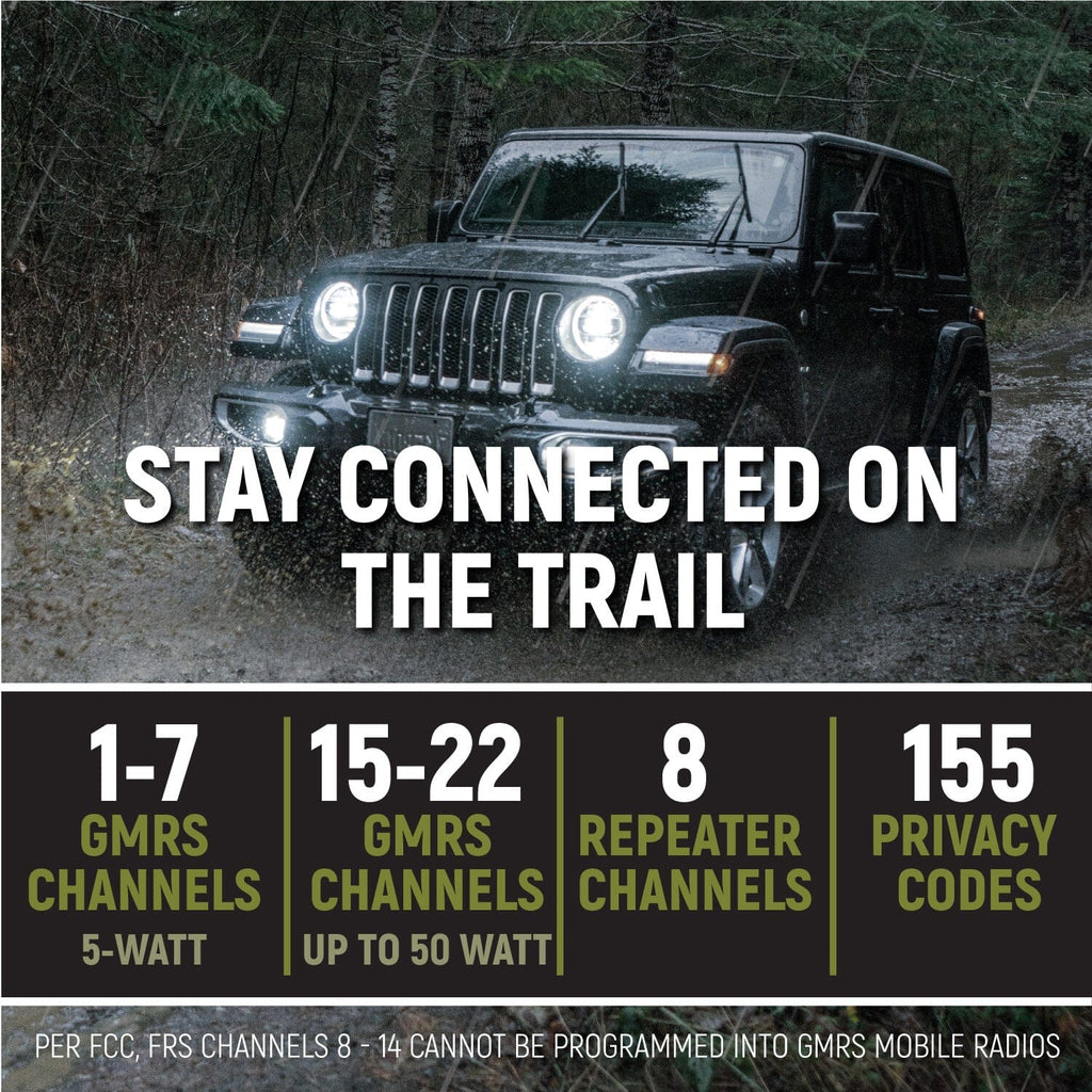 Radio Kit - GMR25 Waterproof GMRS Band Mobile Radio with Antenna
